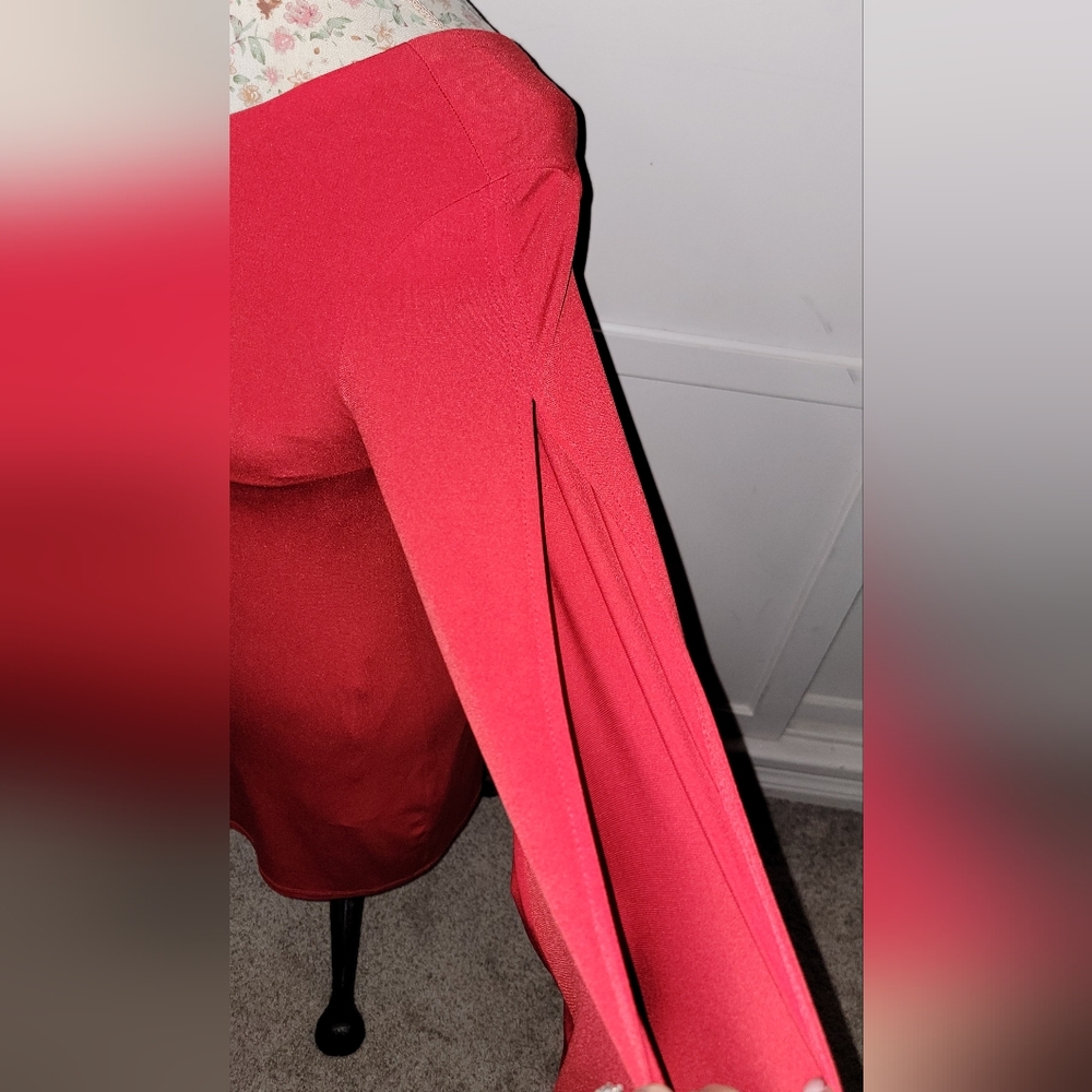 Trina Turk Vibrant Red One-Shoulder Dress Size Small - Picture 3 of 5
